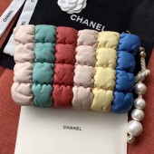 Chanel Quilted Lambskin Pearl Large Evening Clutch AS0630 Multicolor 2019 Collection CE01804