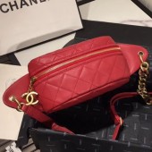 Chanel Quilted Lambskin Waist Bag/Belt Bag AS0940 Red 2019 Collection CE00638