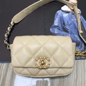 Chanel Quilted Leather 19 Belt Bag/Waist Bag Nude 2019 Collection CE01546