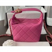 Chanel Quilted Small Hobo Clutch Bag AS1745 Dark Pink 2020 CE02404