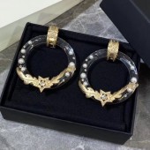Chanel Resin Carve Metal Hoop Earrings 2019 Collection CE00918