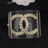 Chanel Resin Crystal CC Cuff Bracelet 02 2019 Collection CE03501