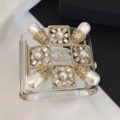 Chanel Resin Square Pearl Cuff Bracelet 2019 Collection CE04182