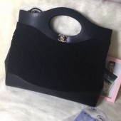 Chanel Shearling Sheepskin 31 Medium Shopping Bag AS1010 Black 2019 Collection CE00939