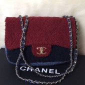 Chanel Shearling Sheepskin Small Flap Bag A57736 Burgundy 2019 Collection CE03092