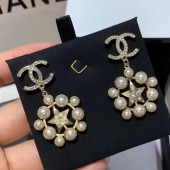 Chanel Star Pearl Short Earrings AB2335 2019 Collection CE03737