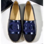 Chanel Stitching CC Logo Espadrilles Blue CE02713