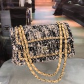 Chanel Tweed Medium Flap Bag Black/Nude 2019 Collection CE01886