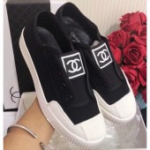 Chanel Vintage CC Logo Sneakers Black 2019 CE01476