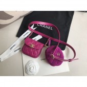 Chanel Waist Bag & Coin Purse AP0743 Fuchsia CE02235