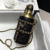 Cheap Chanel Chain and Quilted Lambskin Bottle Shaped Clutch with Chain Black 2020 Collection CE01868