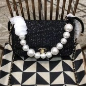 Copy Chanel Tweed Pearls Flap Bag AS0594 2019 Collection CE04204