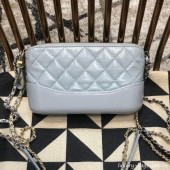 Fake Chanel Gabrielle Clutch on Chain/Mini Bag A94505 Light Blue 2019 Collection CE01237