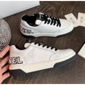 Fake Chanel Multicolor Calfskin Leather Sneaker G35934 White/Black 2020 Collection CE03364