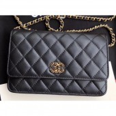 High Quality Chanel Chain Infinity Wallet On Chain WOC Bag AP0724 Black 2019 CE00722