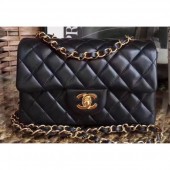Hot Chanel Lambskin Small Classic Flap Bag A1116 Black CE03442