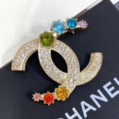 Imitation Top Chanel Colorful Stone Charms CC Brooch 2019 Collection CE03277