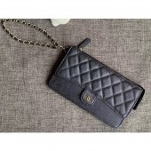 Knockoff Best Chanel Classic Pouch Clutch Bag with Handle AP0364 Black 2019 CE02634