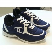 Knockoff Chanel Lycra Sneakers G34765 Blue 2019 CE00863