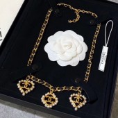 Replica 1:1 Chanel Heart Pendant Nacklace AB2584 2019 Collection CE02260