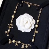 Replica Chanel 5 Heart and Star Necklace AB2339 2019 Collection CE00702
