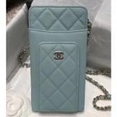 Replica Chanel Classic Clutch with Chain Bag AP0990 Grained Dusty Green 2020 CE02513