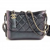 Replica Chanel Iridescent Rainbow Gabrielle Small Hobo Bag A91810 Purple CE04373