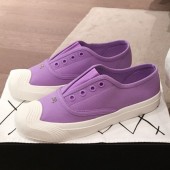 Replica Chanel Vintage Canvas Slip-on Sneakers Purple 2020 Collection CE03906