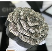 Replica Designer Chanel Resin/Strass Camellia Evening Bag A69841 Silver/Grey 2019 CE03178