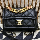 Replica Luxury Chanel Quilted Lambskin Small Flap Bag AS0936 Black 2019 Collection CE02589