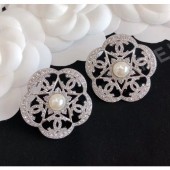 Replica Luxury Chanel Silver Crystal Earrings 59 2020 Collection CE00666
